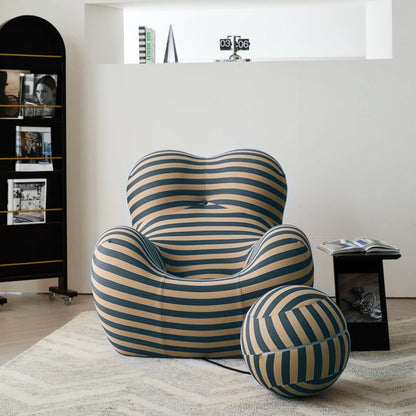 Romision Slope Arm Fabric Curved Sofa