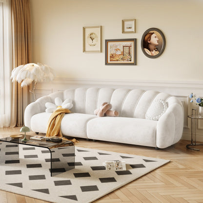 Romision Technological Velvet Rectangle Sofa