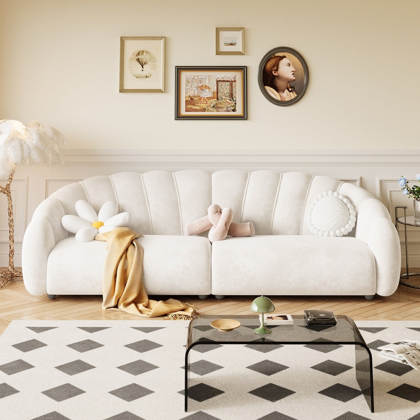Romision Technological Velvet Sofa