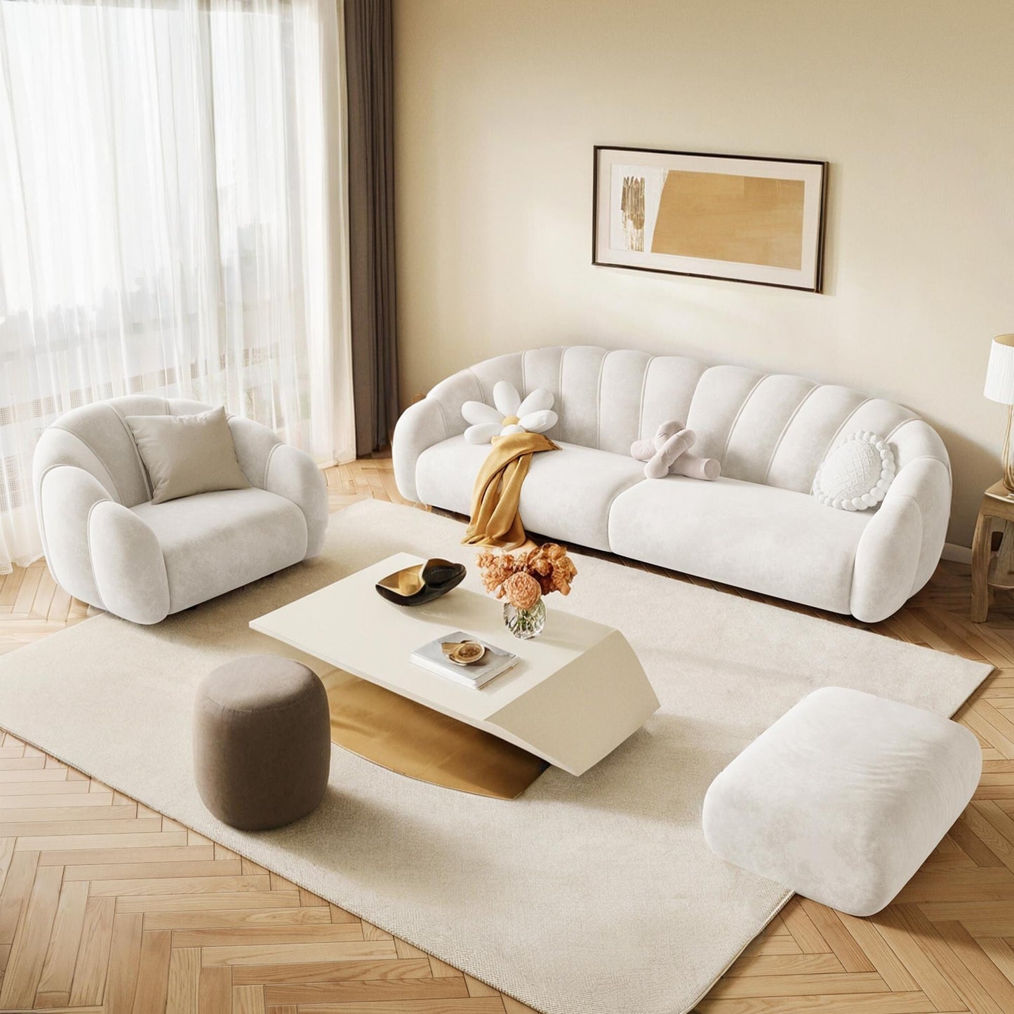 Romision Technological Velvet Sofa