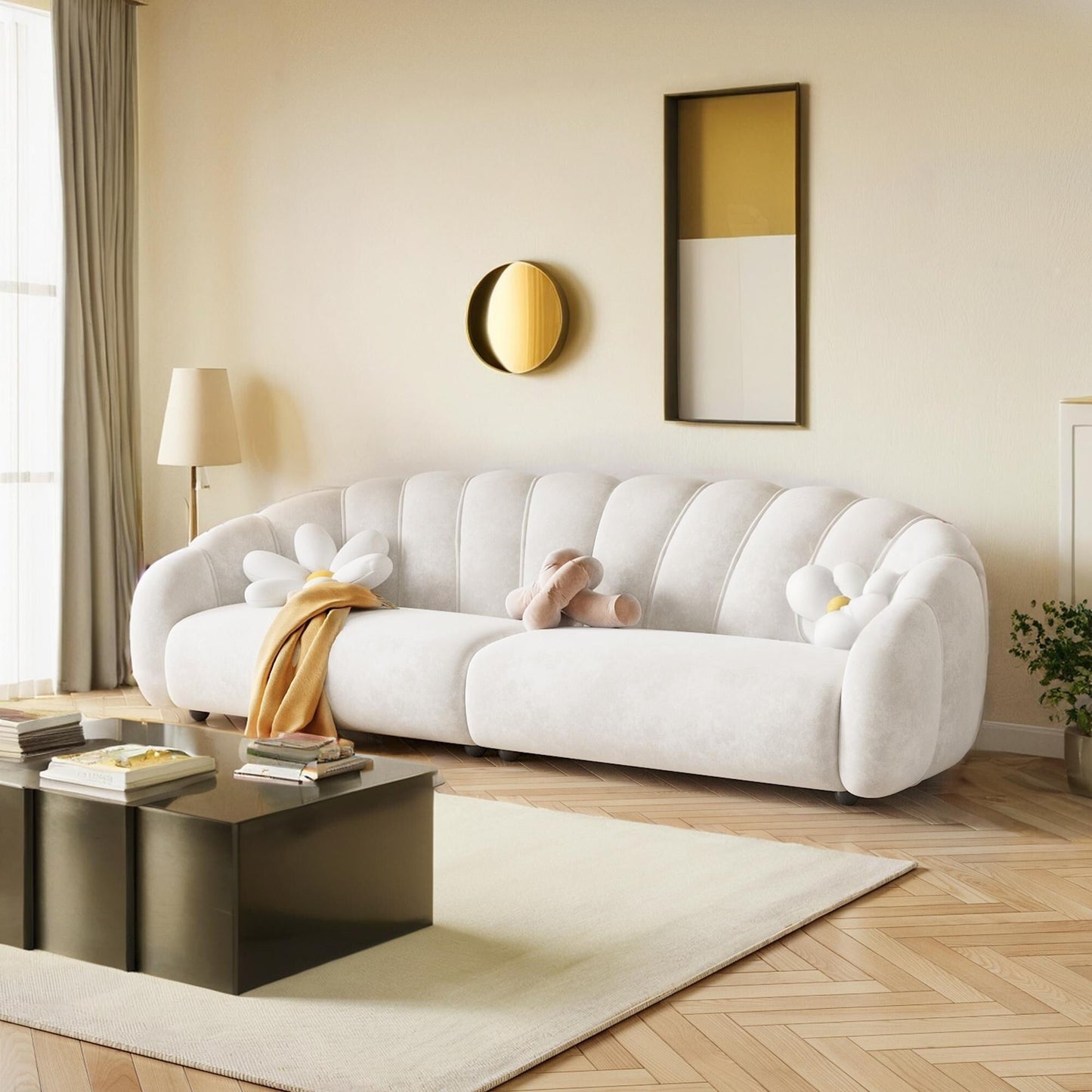 Romision Technological Velvet Sofa