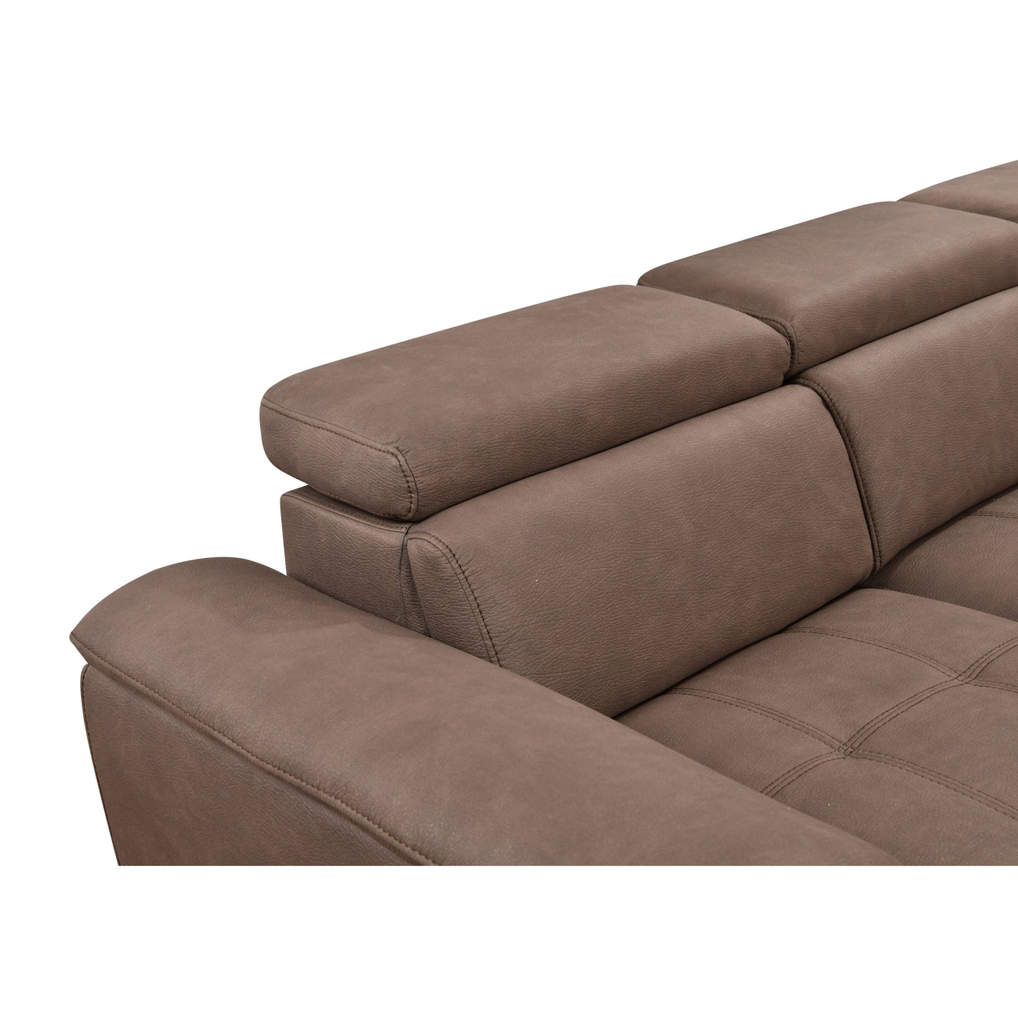 Roomfitters 128 U-Shaped Sectional Couch with Ottomans, Reversible Modular Sofa 7-Seater Couch with Storage Seat