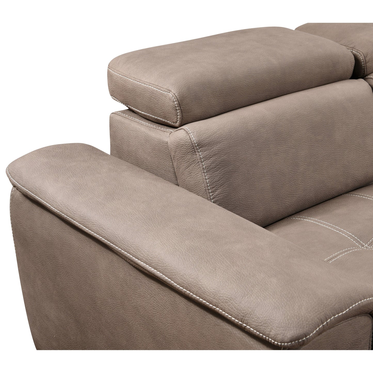 Roomfitters 128 U-Shaped Sectional Couch with Ottomans, Reversible Modular Sofa Set with Storage