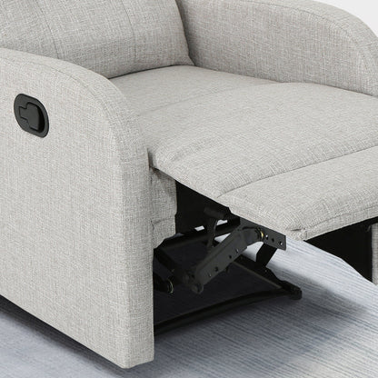 Roomfitters 24.75 Wide Manual Standard Recliner, Cozy Recliner for Living Room, Bedroom, Beige
