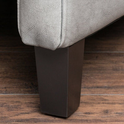 Roomfitters 26.75 Wide Manual Club Recliner with Rolled Arms and Plush Cushioning for Ultimate Comfort, Dark Grey