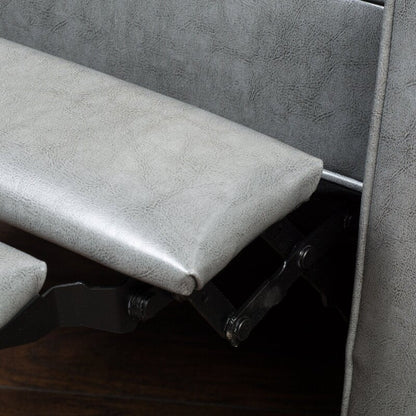 Roomfitters 26.75 Wide Manual Club Recliner with Rolled Arms and Plush Cushioning for Ultimate Comfort, Dark Grey