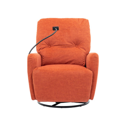Roomfitters 270 Degree Swivel Electric Recliner Home Theater Seating Single Reclining Sofa Rocking Motion Recliner
