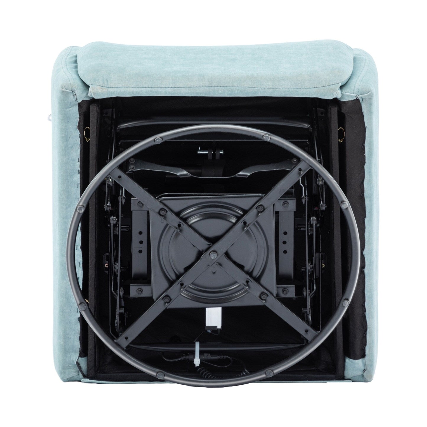 Roomfitters 270 Degree Swivel Electric Recliner Home Theater Seating Single Reclining Sofa Rocking Motion Recliner