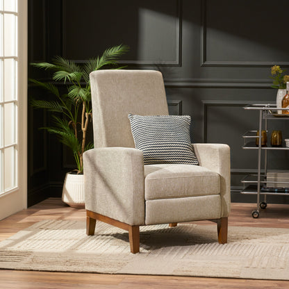 Roomfitters 27'' Wide Wood Hand Manual Club Recliner, Comfortable Lounge Chair for Living Room