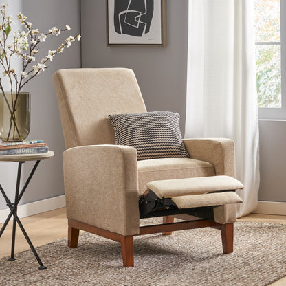 Roomfitters 27'' Wide Wood Hand Manual Club Recliner, Comfortable Lounge Chair for Living Room
