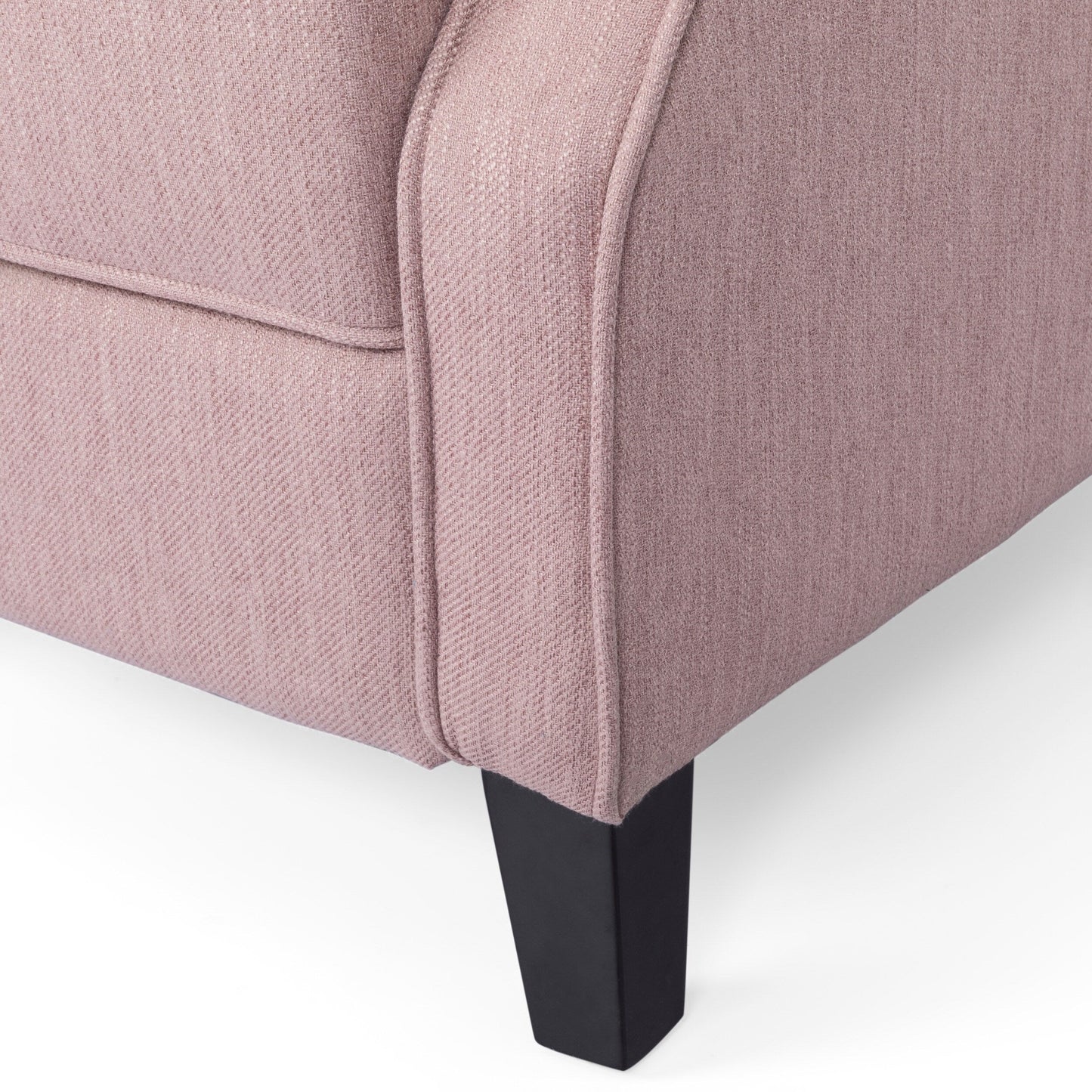 Roomfitters 28 Wide Manual Wing Chair Recliner, Elegant Recliner for Living Room, Bedroom, Pink