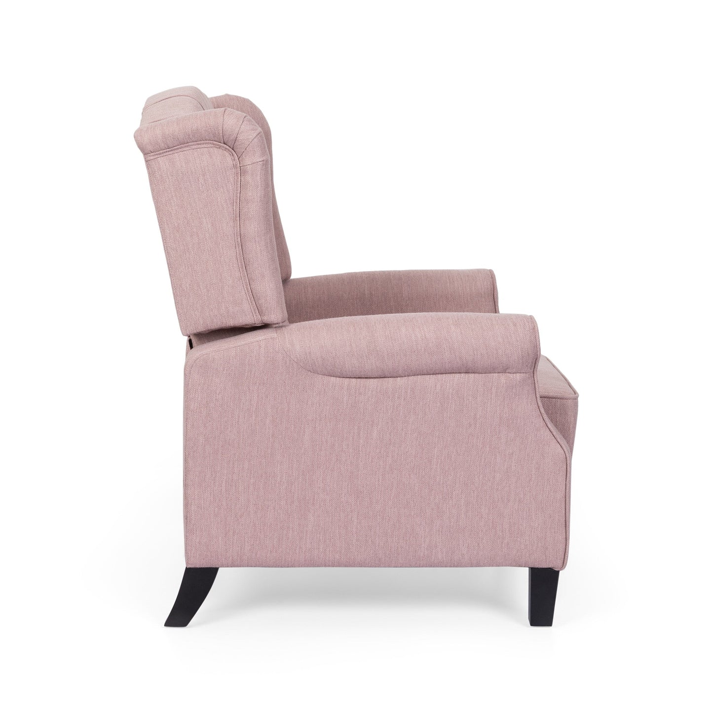 Roomfitters 28 Wide Manual Wing Chair Recliner, Elegant Recliner for Living Room, Bedroom, Pink