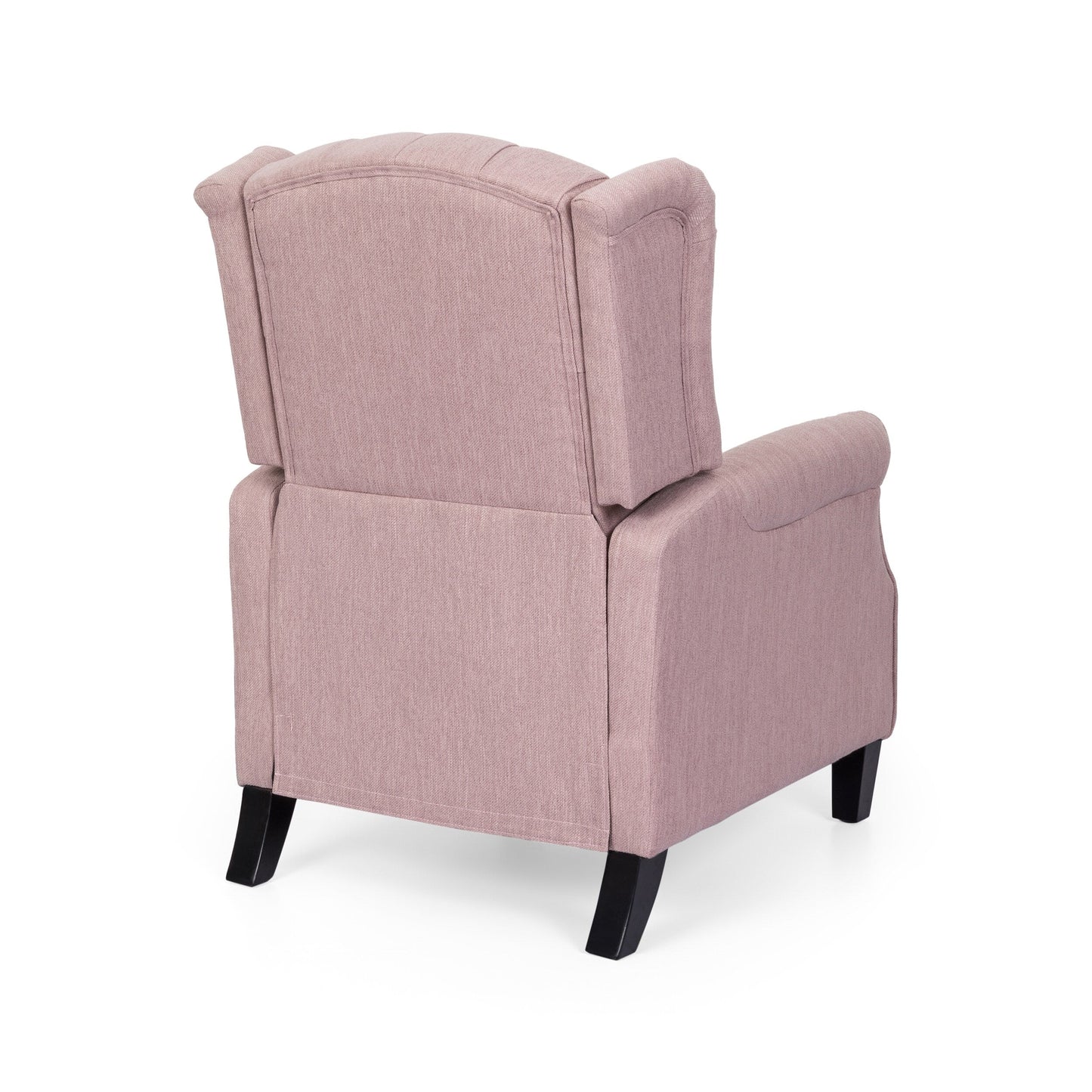 Roomfitters 28 Wide Manual Wing Chair Recliner, Elegant Recliner for Living Room, Bedroom, Pink