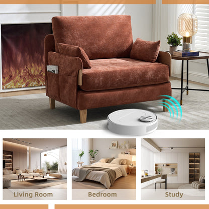 Roomfitters 3-in-1 Foldable Sofa Bed Recliner, Convertible Sleeper with Pillows for Small Spaces, Bedroom or Study