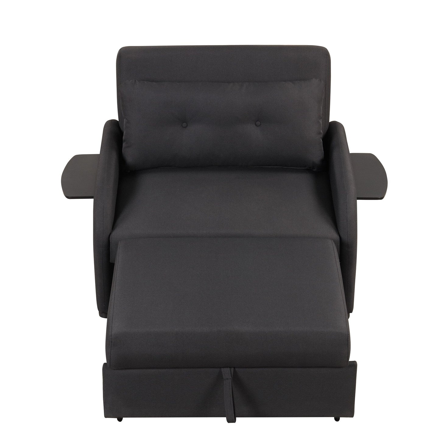 Roomfitters 3-in-1 Pull-Out Sofa Sleeper with Wing Tables, USB Charging, and Nap-Friendly Fabric for Living Room