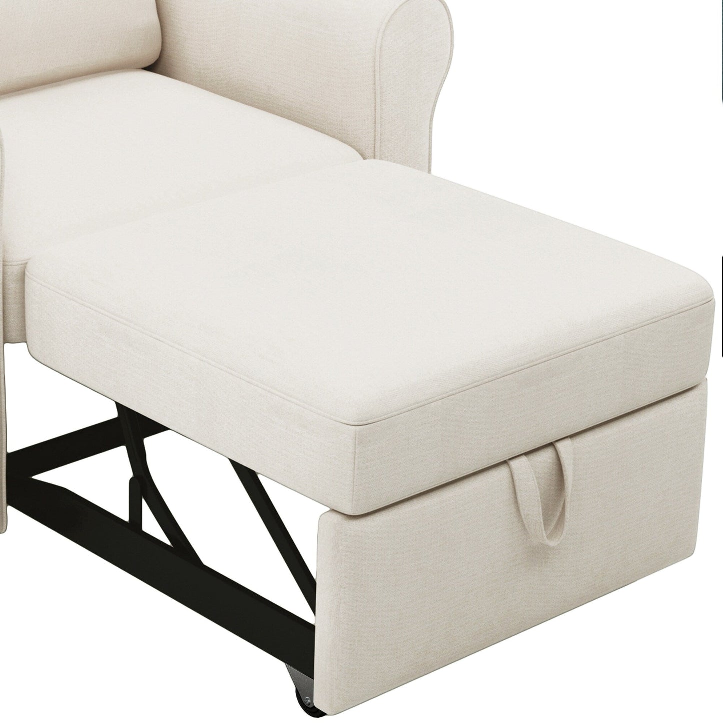 Roomfitters 3-in-1 Sofa Bed Chair, Convertible Sleeper Chair Bed, Adjustable Backrest Into Sofa, Lounger Chair