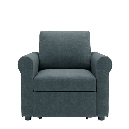 Roomfitters 3-in-1 Sofa Bed Chair, Convertible Sleeper Chair Bed, Adjustable Backrest Into Sofa, Lounger Chair