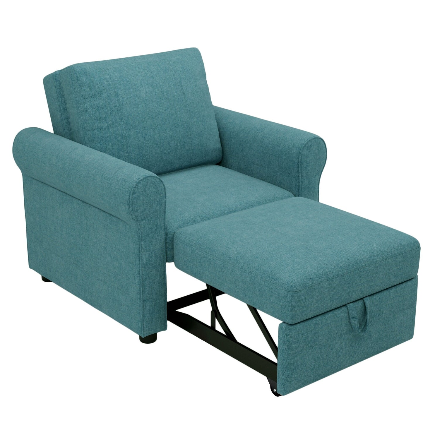 Roomfitters 3-in-1 Sofa Bed Chair, Convertible Sleeper Chair Bed, Adjustable Backrest Into Sofa, Lounger Chair