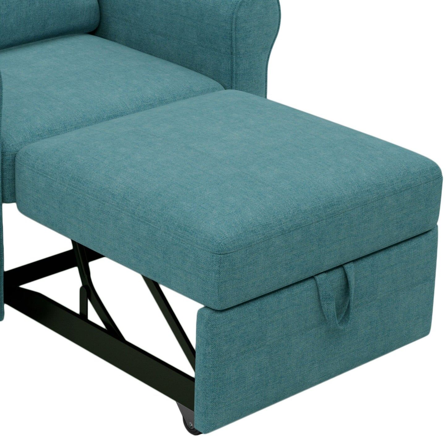 Roomfitters 3-in-1 Sofa Bed Chair, Convertible Sleeper Chair Bed, Adjustable Backrest Into Sofa, Lounger Chair