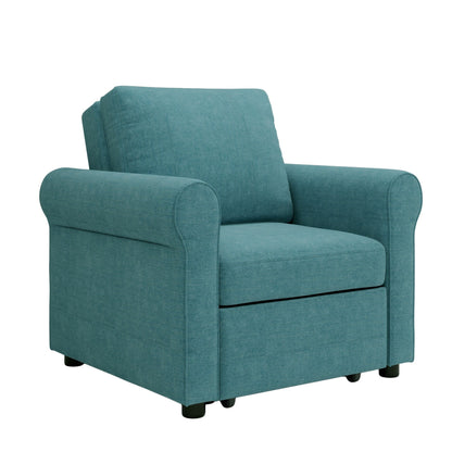 Roomfitters 3-in-1 Sofa Bed Chair, Convertible Sleeper Chair Bed, Adjustable Backrest Into Sofa, Lounger Chair