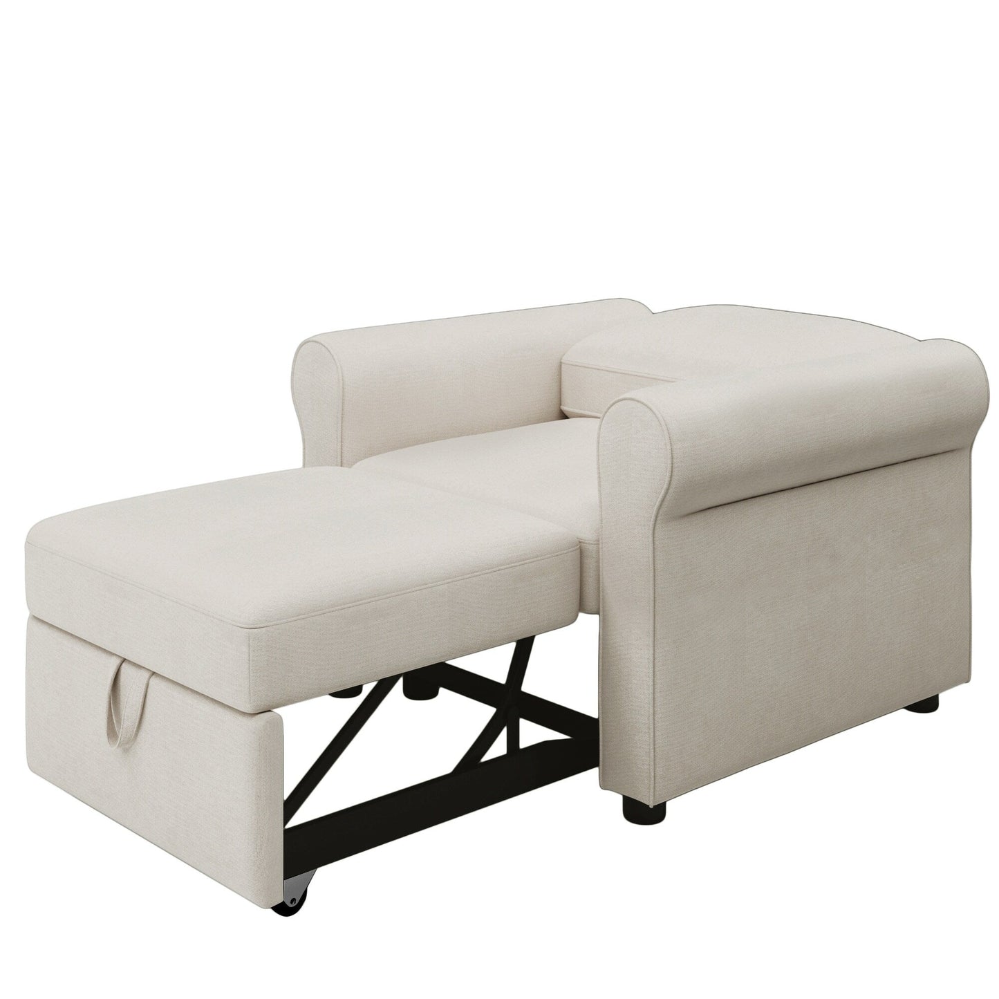 Roomfitters 3-in-1 Sofa Bed Chair, Convertible Sleeper Chair Bed, Adjustable Backrest Into Sofa, Lounger Chair