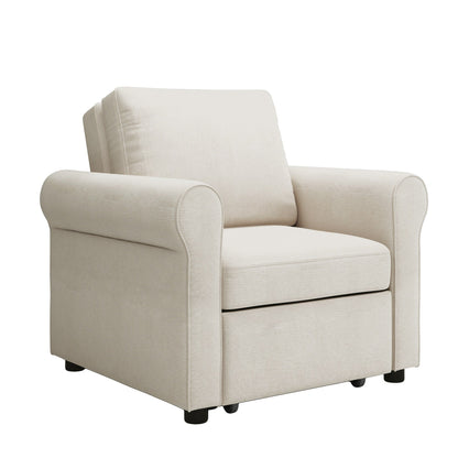 Roomfitters 3-in-1 Sofa Bed Chair, Convertible Sleeper Chair Bed, Adjustable Backrest Into Sofa, Lounger Chair
