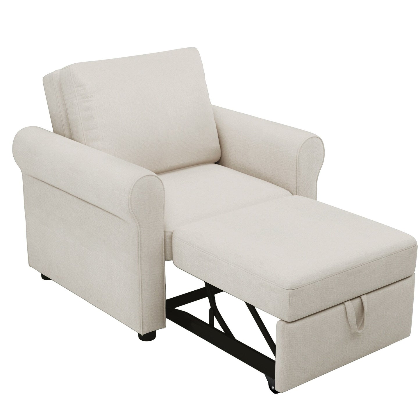 Roomfitters 3-in-1 Sofa Bed Chair, Convertible Sleeper Chair Bed, Adjustable Backrest Into Sofa, Lounger Chair