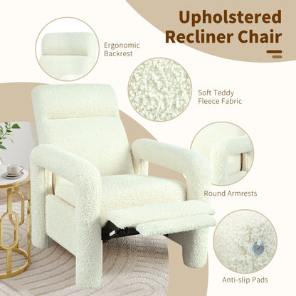 Roomfitters 31.25 Push Back Recliner Armchair, Upholstered Recliner Chair for Living Room