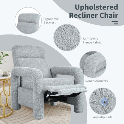 Roomfitters 31.25 Push Back Recliner Armchair, Upholstered Recliner Chair for Living Room