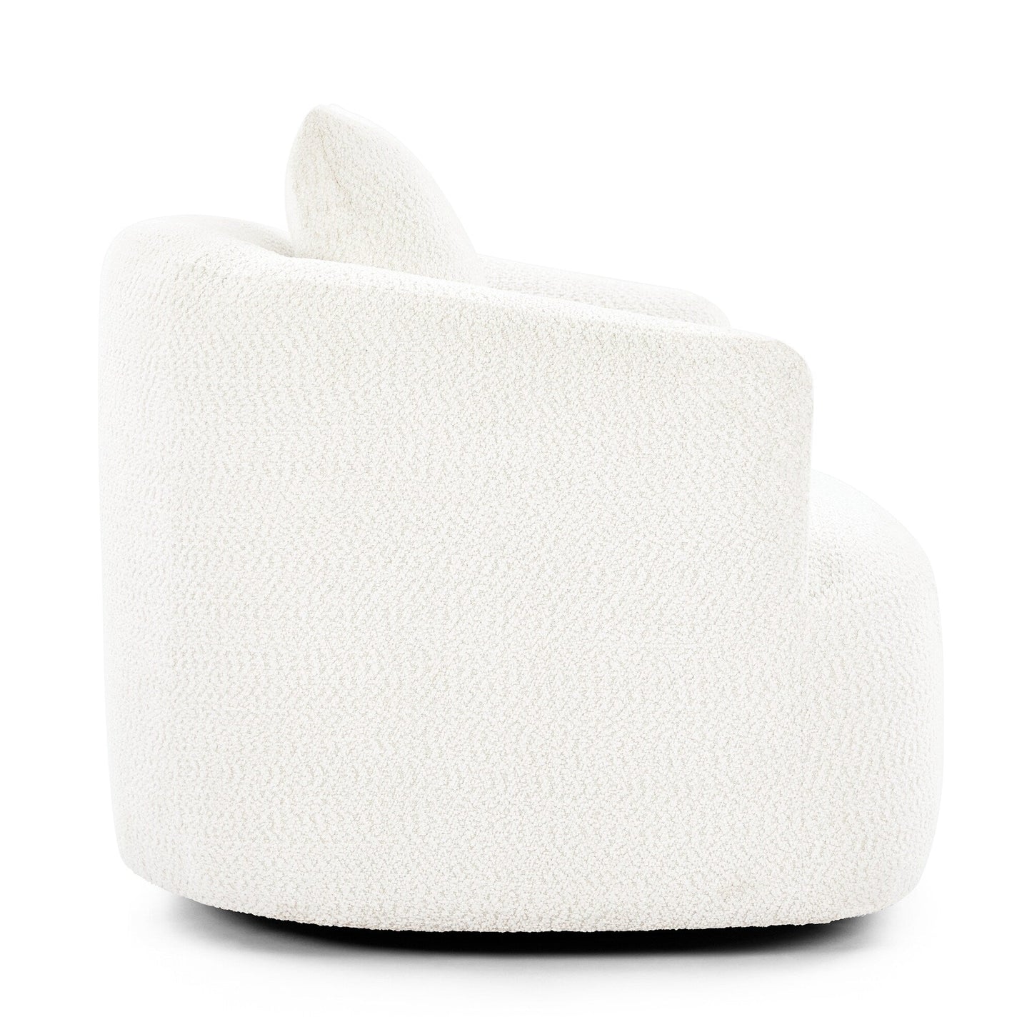 Roomfitters 360Â° Chenille Upholstered Swivel Barrel Chair Accent Sofa with Throw Pillow for Living Room Bedroom Office Hotel