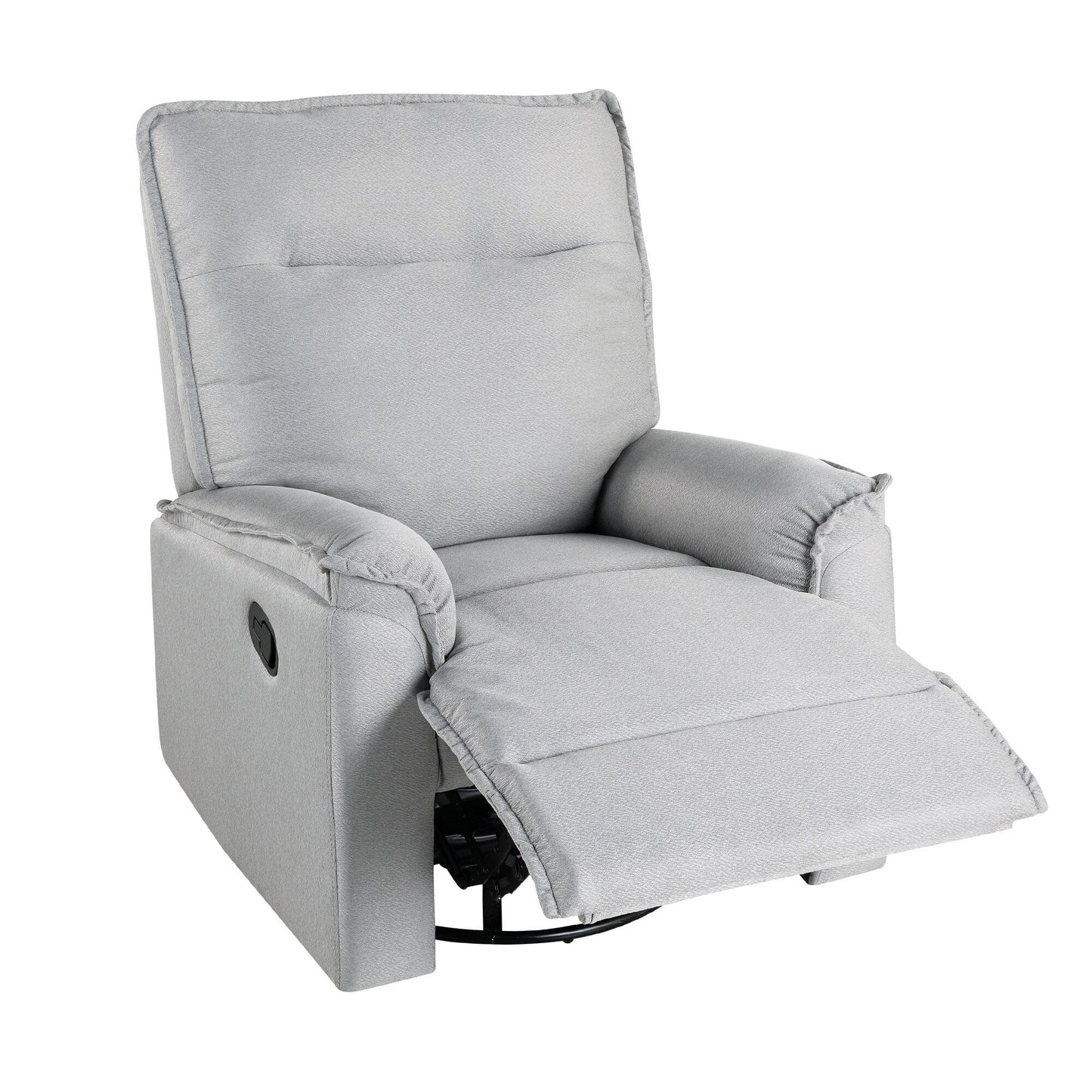 Roomfitters 360Â° Swivel Upholstered Manual Recliner Chair, Versatile Theater Recliner Sofa and Nursery Glider Rocker