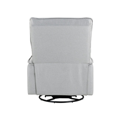 Roomfitters 360Â° Swivel Upholstered Manual Recliner Chair, Versatile Theater Recliner Sofa and Nursery Glider Rocker