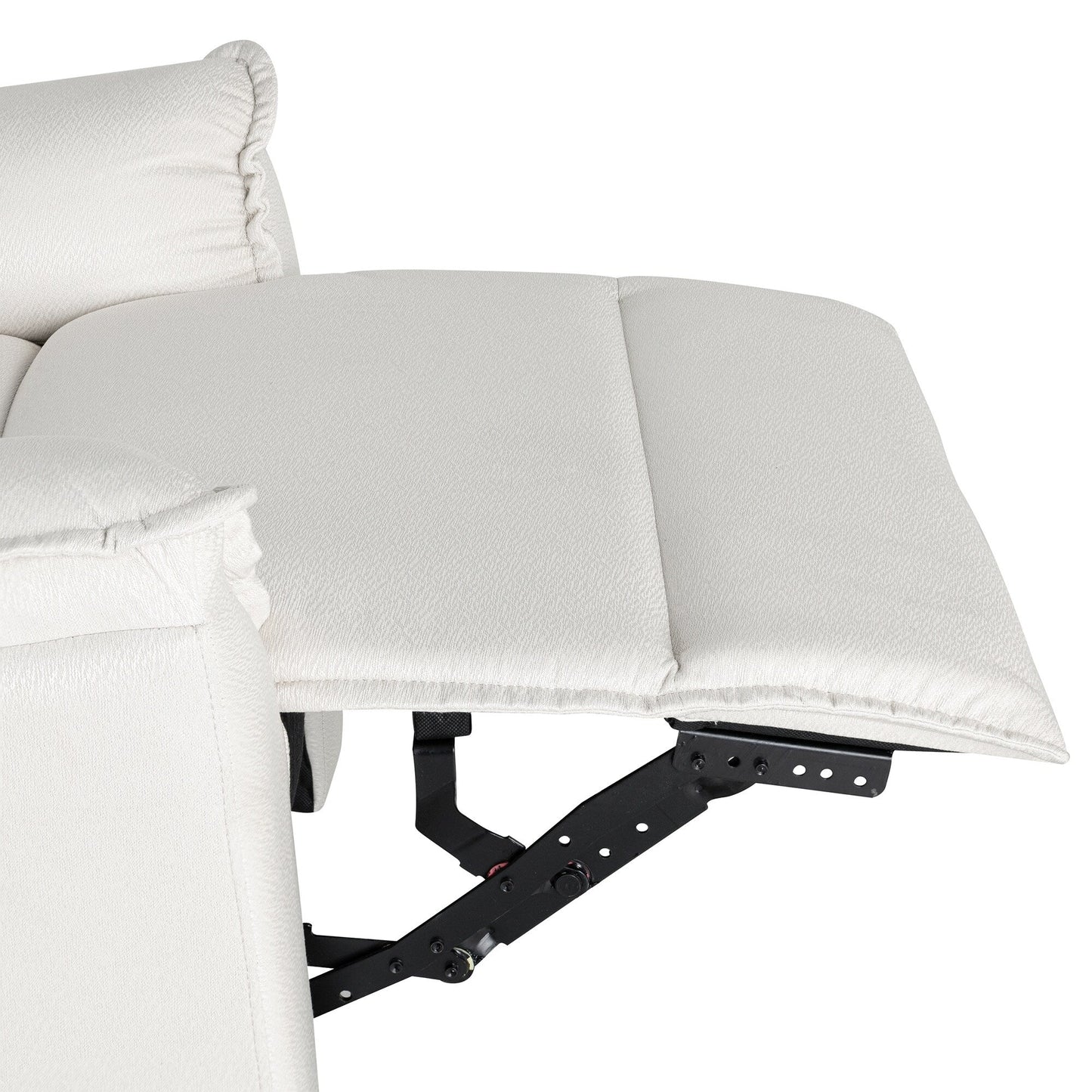 Roomfitters 360Â° Swivel Upholstered Manual Recliner Chair, Versatile Theater Recliner Sofa and Nursery Glider Rocker