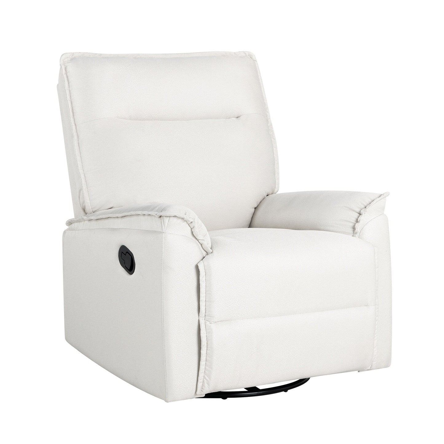 Roomfitters 360Â° Swivel Upholstered Manual Recliner Chair, Versatile Theater Recliner Sofa and Nursery Glider Rocker