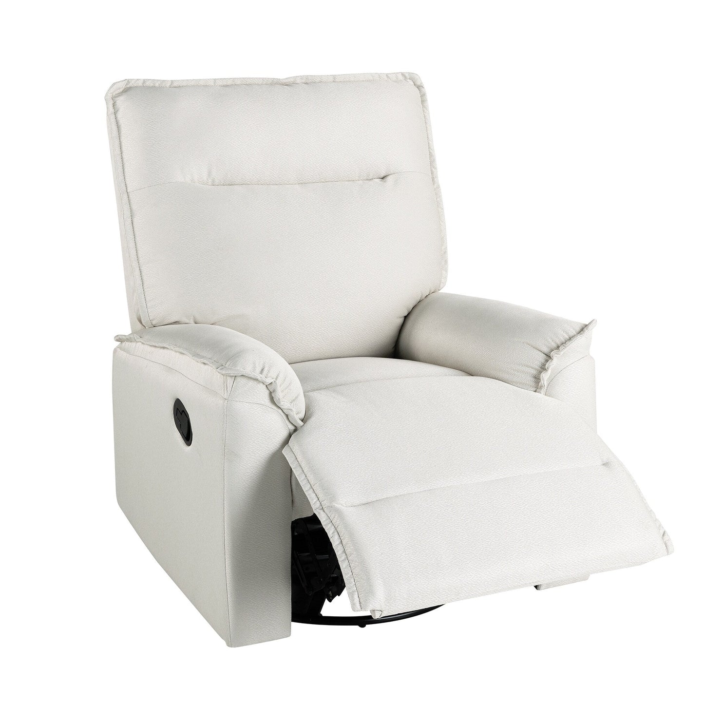Roomfitters 360Â° Swivel Upholstered Manual Recliner Chair, Versatile Theater Recliner Sofa and Nursery Glider Rocker