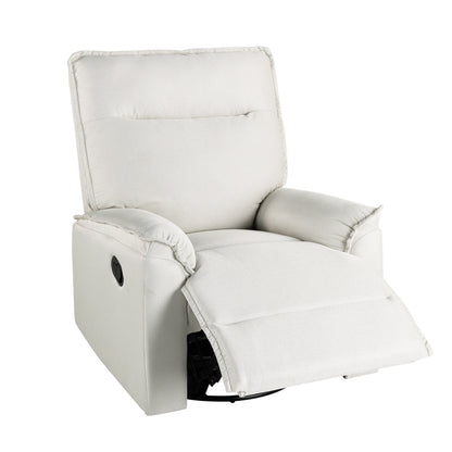 Roomfitters 360Â° Swivel Upholstered Manual Recliner Chair, Versatile Theater Recliner Sofa and Nursery Glider Rocker