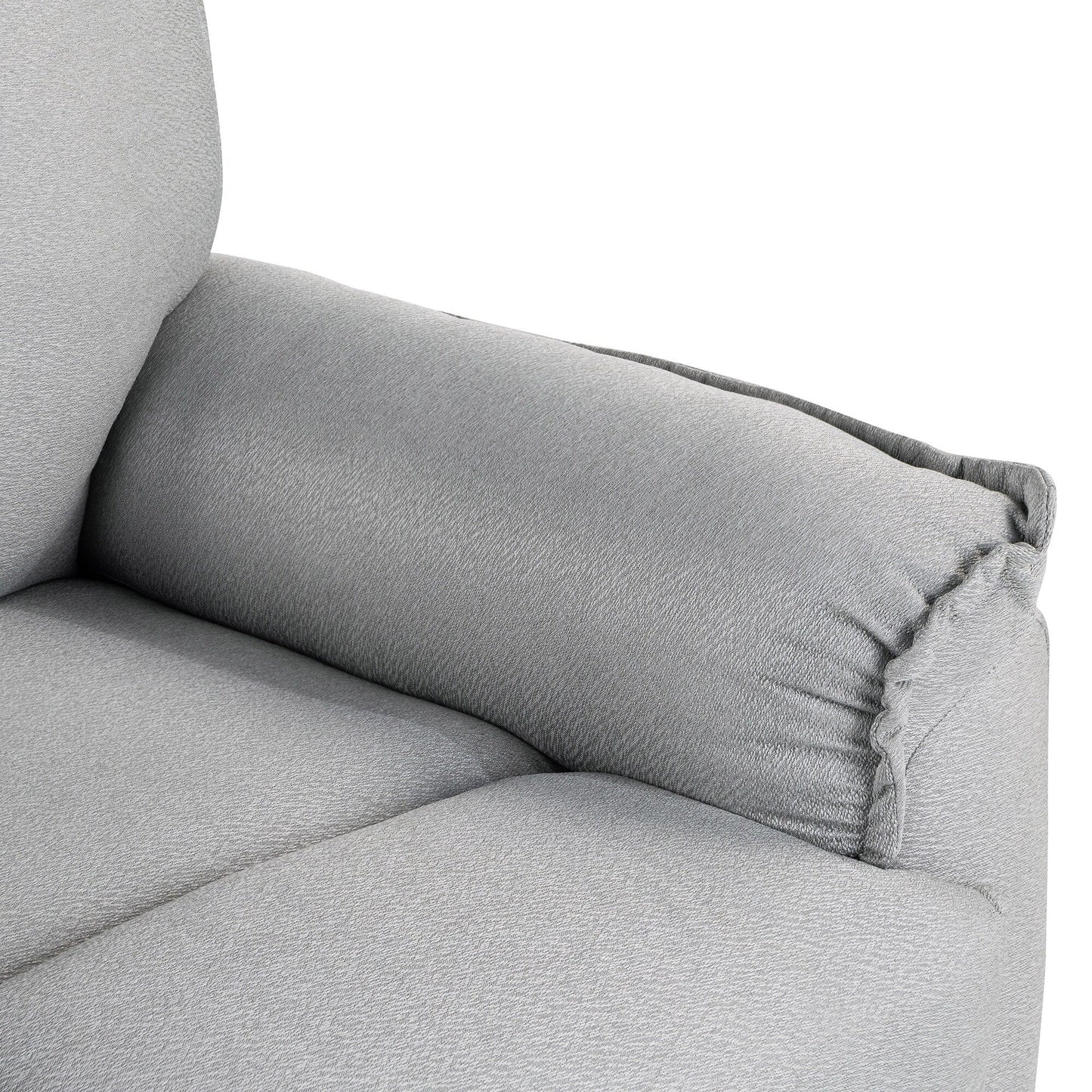 Roomfitters 360Â° Swivel Upholstered Manual Recliner Chair, Versatile Theater Recliner Sofa and Nursery Glider Rocker