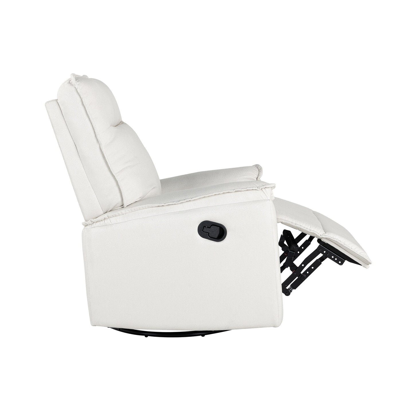 Roomfitters 360Â° Swivel Upholstered Manual Recliner Chair, Versatile Theater Recliner Sofa and Nursery Glider Rocker