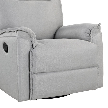 Roomfitters 360Â° Swivel Upholstered Manual Recliner Chair, Versatile Theater Recliner Sofa and Nursery Glider Rocker