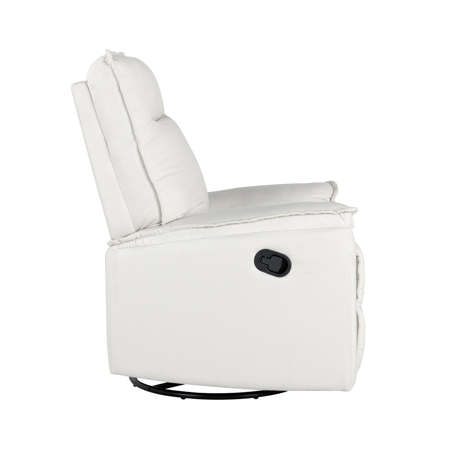 Roomfitters 360Â° Swivel Upholstered Manual Recliner Chair, Versatile Theater Recliner Sofa and Nursery Glider Rocker