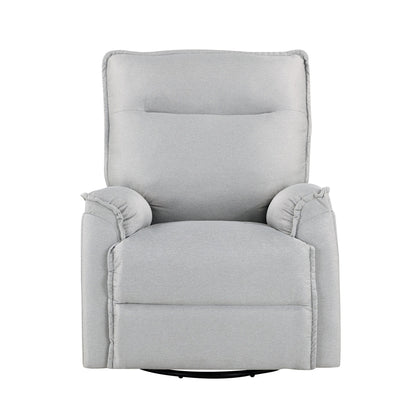 Roomfitters 360Â° Swivel Upholstered Manual Recliner Chair, Versatile Theater Recliner Sofa and Nursery Glider Rocker