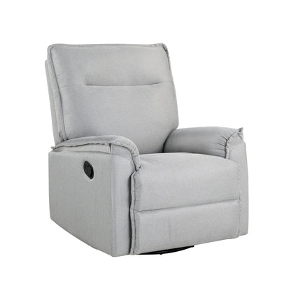 Roomfitters 360Â° Swivel Upholstered Manual Recliner Chair, Versatile Theater Recliner Sofa and Nursery Glider Rocker