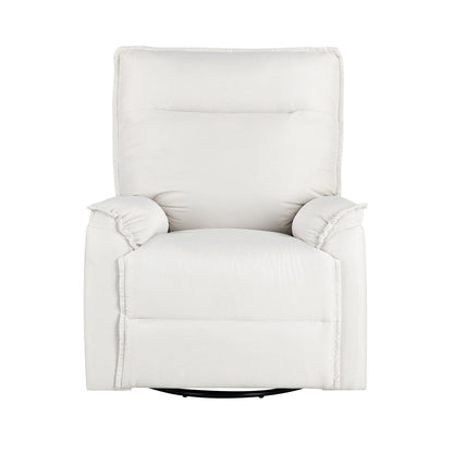 Roomfitters 360Â° Swivel Upholstered Manual Recliner Chair, Versatile Theater Recliner Sofa and Nursery Glider Rocker
