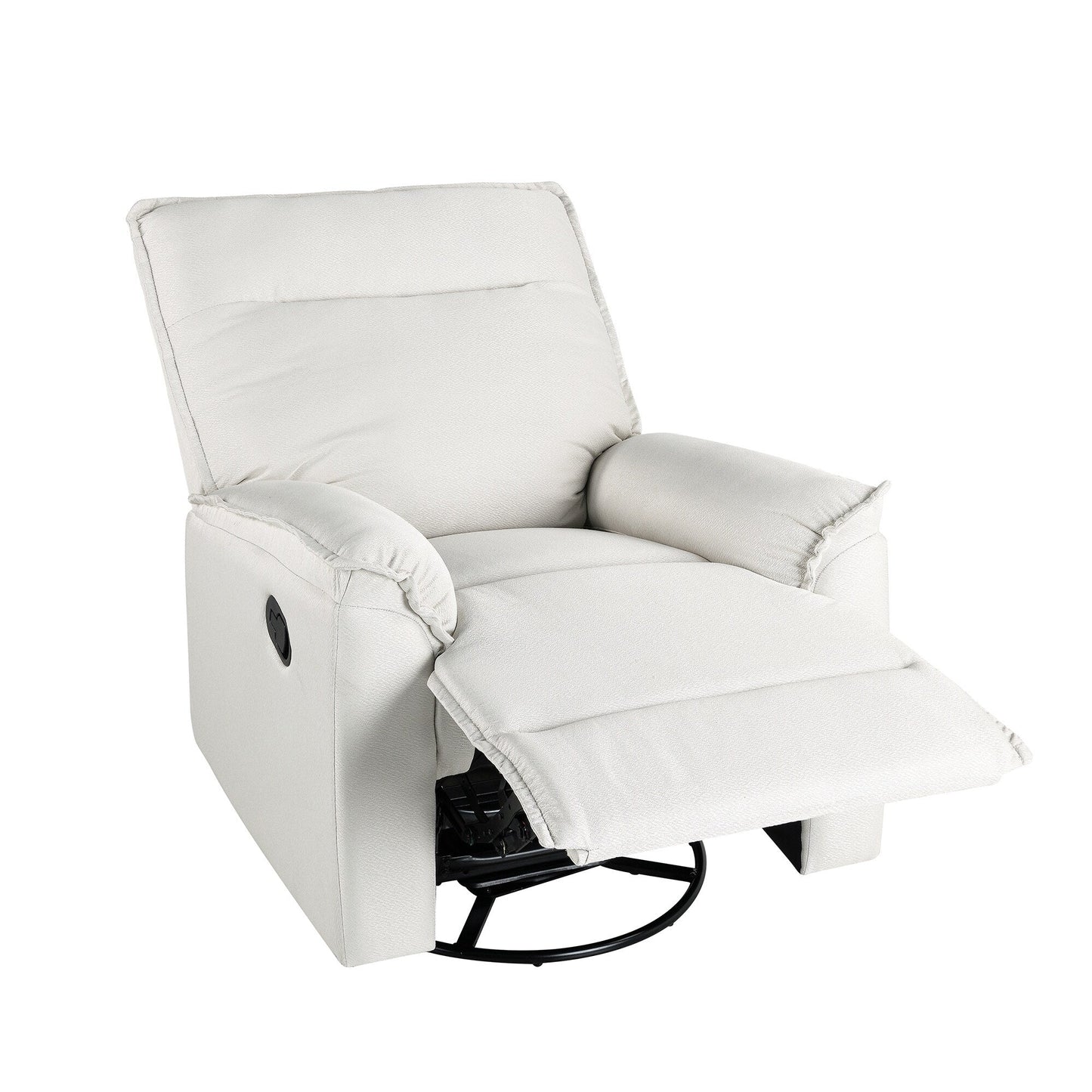 Roomfitters 360Â° Swivel Upholstered Manual Recliner Chair, Versatile Theater Recliner Sofa and Nursery Glider Rocker