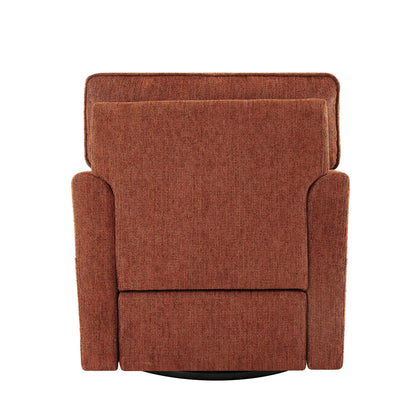 Roomfitters 360Â° Upholstered Swivel Barrel Armchair Accent Chair with Side Pockets for Living Room Bedroom Office Hotel