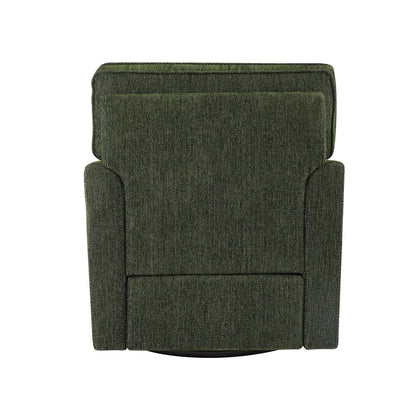 Roomfitters 360Â° Upholstered Swivel Barrel Armchair Accent Chair with Side Pockets for Living Room Bedroom Office Hotel
