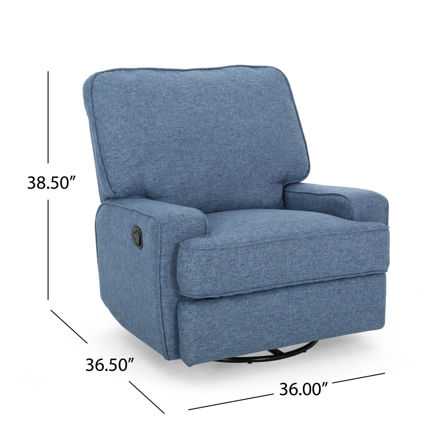 Roomfitters 36 Wide Manual Standard Recliner, Stylish Recliner for Living Room, Bedroom