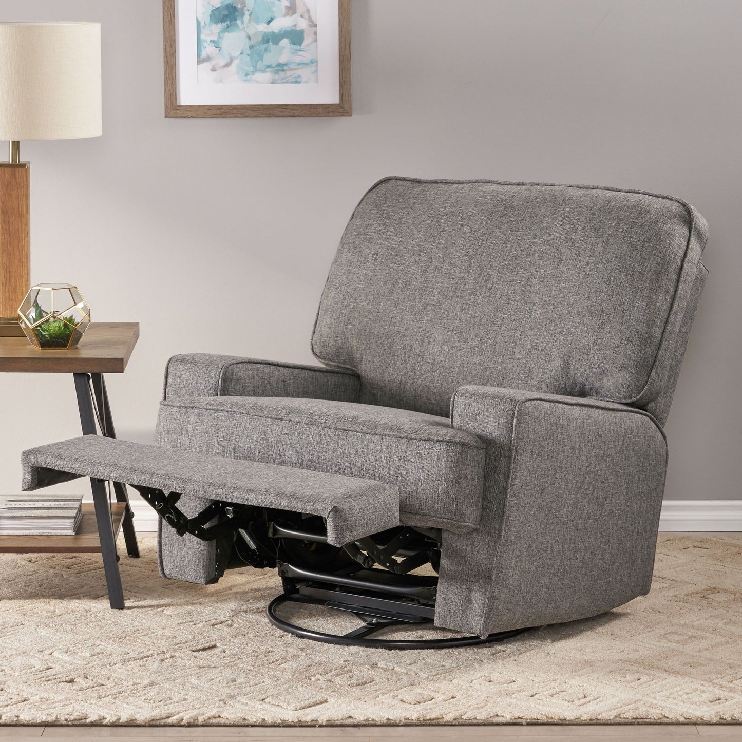 Roomfitters 36 Wide Manual Standard Recliner, Stylish Recliner for Living Room, Bedroom