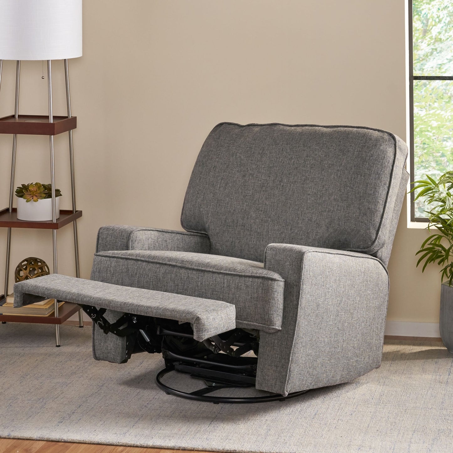 Roomfitters 36 Wide Manual Standard Recliner, Stylish Recliner for Living Room, Bedroom