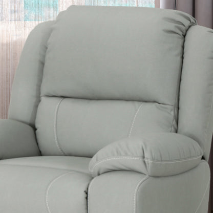 Roomfitters 39 Wide Faux Leather Manual Swivel Standard Recliner, Comfortable Lounge Chair for Living Room